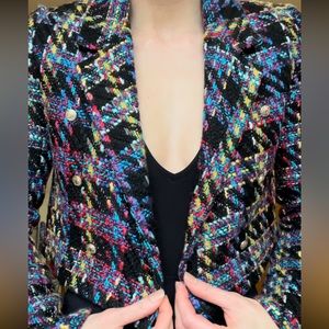 Tweed Cropped Blazer